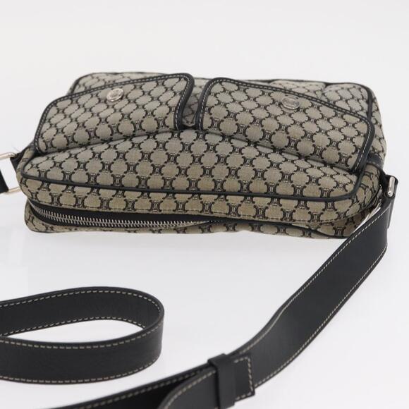 CELINE Macadam Canvas Shoulder Bag Gray Silver Auth ep11913 - Picture 6 of 16